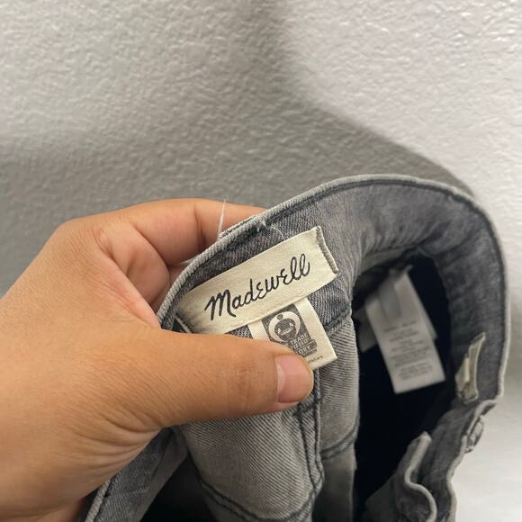 Madewell Womens Jeans Size 27 The Perfect Vintage Jean Light Gray Straight Leg - Picture 3 of 15